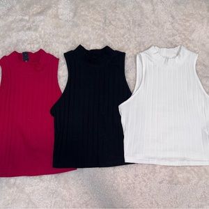 Mock neck tanks